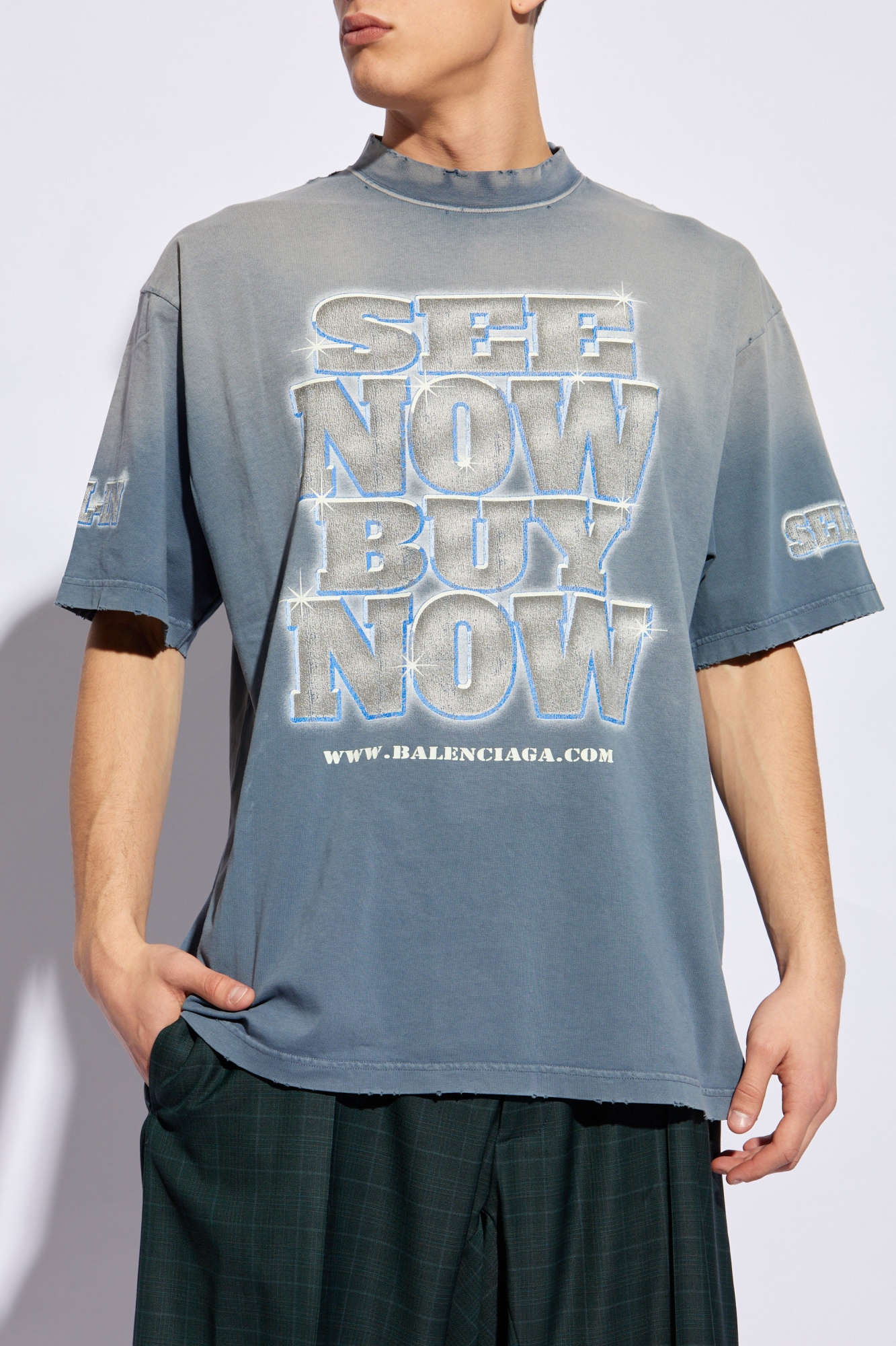 deconstructed military T-shirt - SchaferandweinerShops